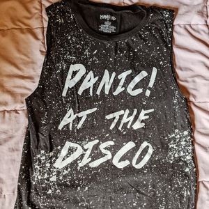 Large Black Panic! At the Disco Tank Top
